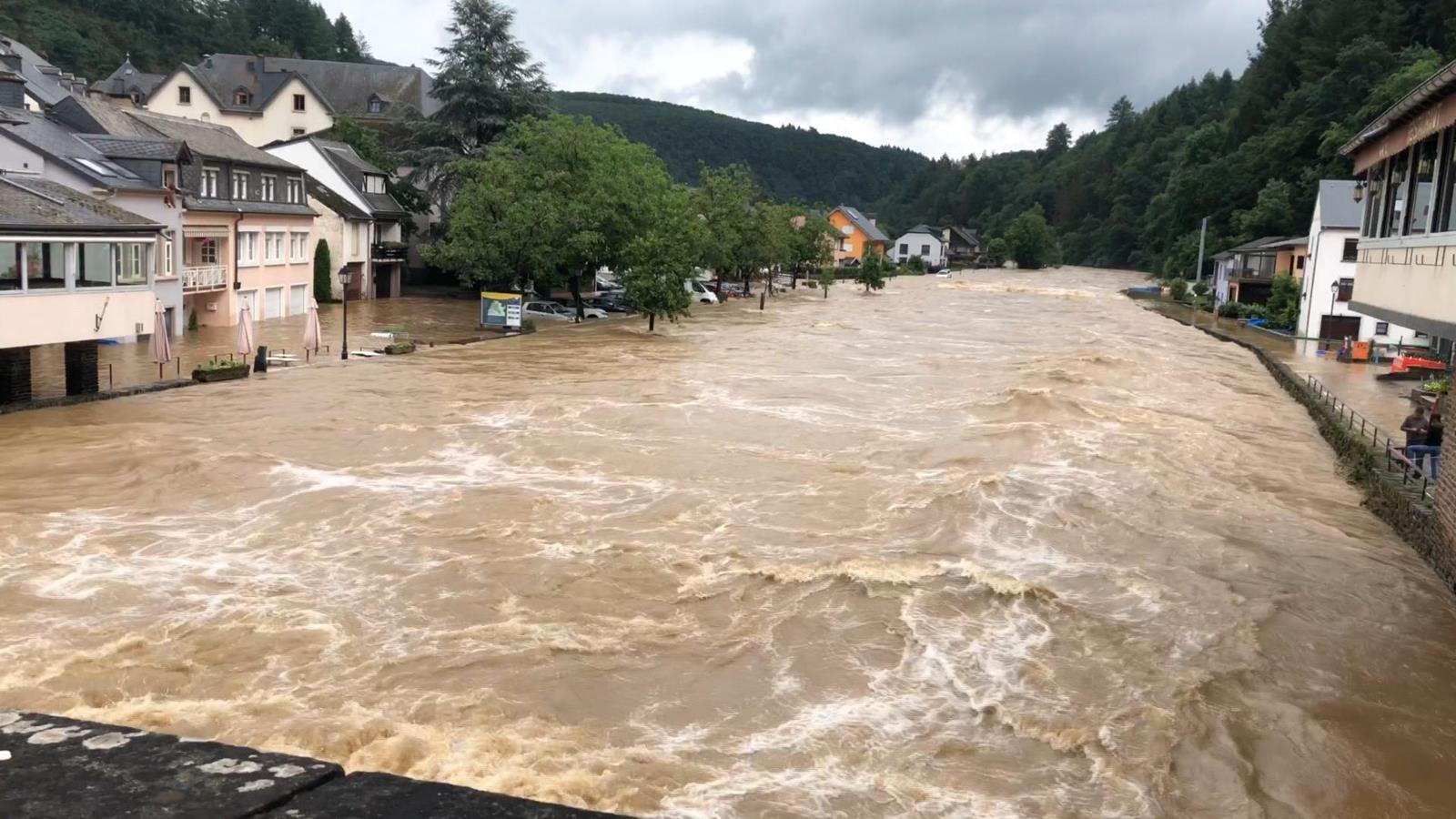 Héichwaasser am Juli