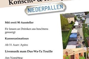 Konscht- an Hobbymaart zu Nidderpallen den 1. Mee