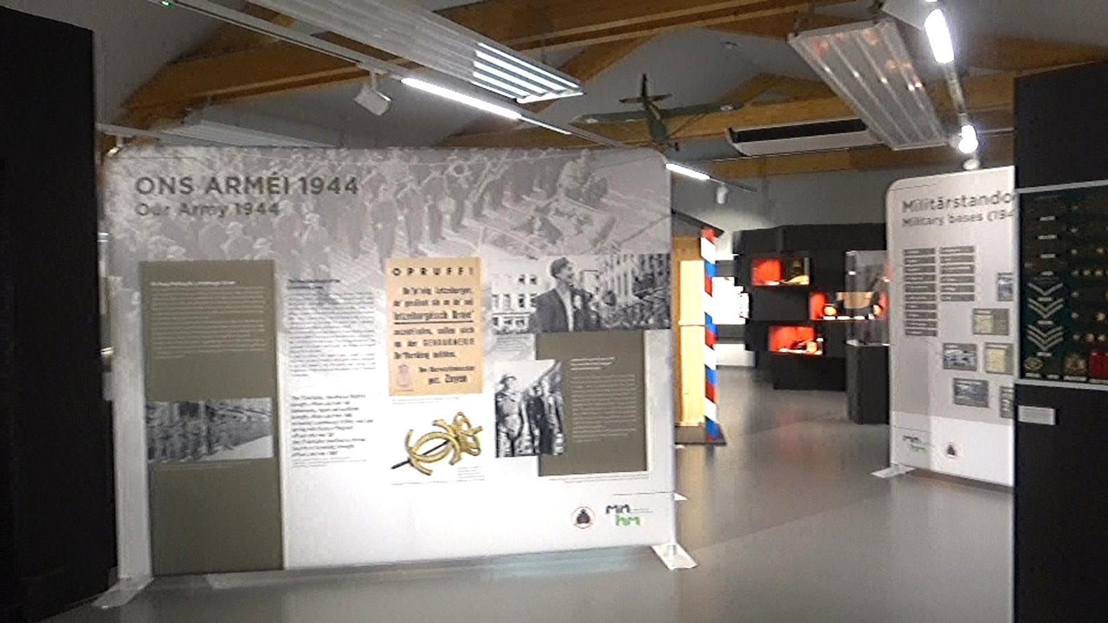 Ausstellung "Ons Arméi um Härebierg" am Nationale Militärgeschichtsmusée