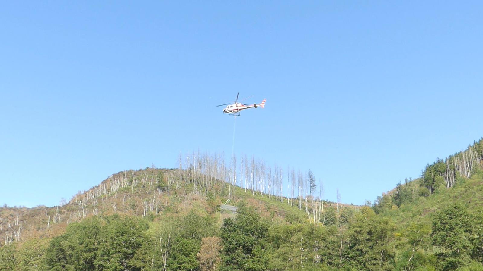 Sécherungsaarbechten un der Fielswand op der Nordstreck
